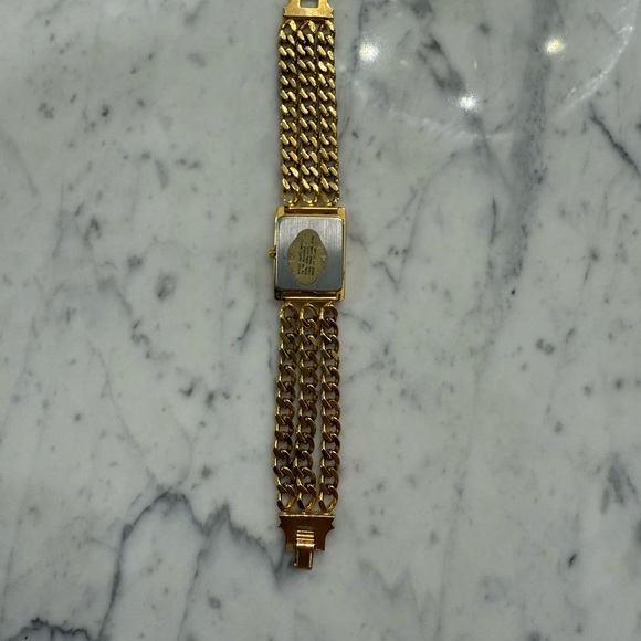 Vintage Women’s Ronica Quartz Wrist Watch Gold Toned Triple Chain - Picture 3 of 5